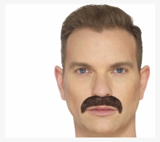 Horseshoe Moustache Brown Smiffys - Deguisement Moustache #8353160