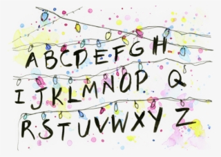 Christmas Lights Clipart Stranger Things - Stranger Things Watercolor #8353756