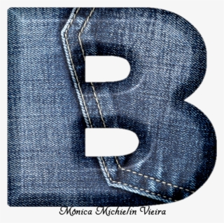 Alfabeto De Jeans Png - Leather #8355259