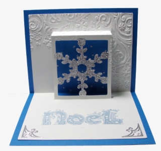 Snowflake Pop-up Card Finished Card Measure - Greeting Card #8356983