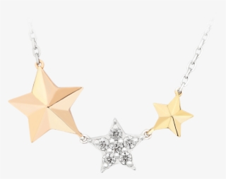 Dangling Twinkle Star Diamond Chain Necklace - Earrings #8357922