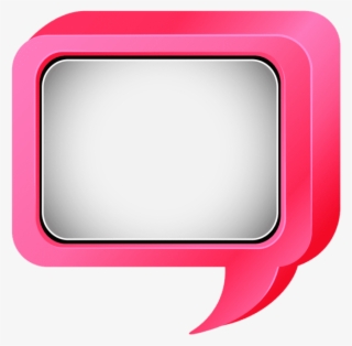 Free Png Download Bubble Speech Pink Png Clipart Png - Television Set #8358208
