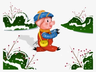 Piglet School Cartoon Design Snow Scene Png And Psd - Illustration #8358324 Piglet School Cartoon Design Snow Scene Png And Psd - Illustration #8358324