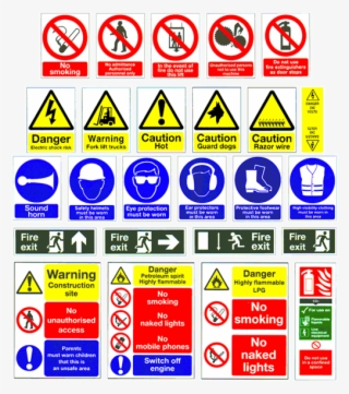 Construction Safety Signs - Signs In A Workplace - Free Transparent PNG ...