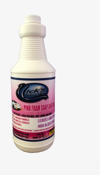Pink Foam Soap And Wax - Bottle #8360462