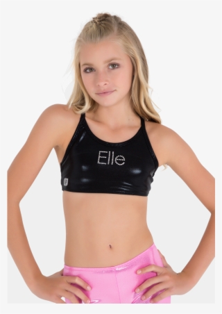 Personalized Black Mystique Crop Top - Sylvia P Pretty In Pink #8360837