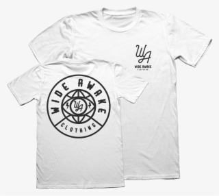 Image Of Wide Awake Lightning Bolt T-shirt White - Ernie Ball T Shirt #8361547