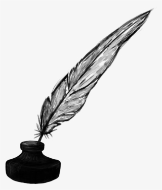 Inkwell Ink Transprent Png Free Download Feather - Quill And Ink Transparent #8361641