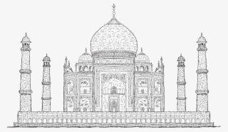 India - Tajmahal Drawing #8362066