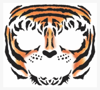 Tinsley Tiger Face Temporary Tattoo #8362175