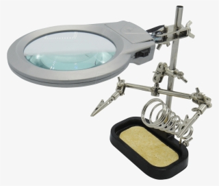 Pcb Helping Hand Assistant, Led Magnifying Glass Rnd - Eye Shadow #8362486