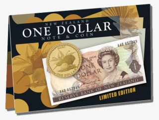 New Zealand One Dollar Note & Coin Set - New Zealand 1 Dollar #8363392