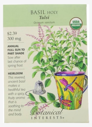 Botanical Interests Basil Holy Tulsi - Holy Basil Seeds #8363539