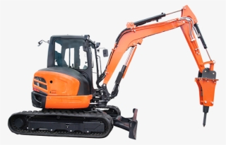 Excavator And Peckers - Excavator Breaker Png #8364321
