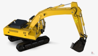 6 Tracked Excavator Rigged Royalty-free 3d Model - Bulldozer #8364833