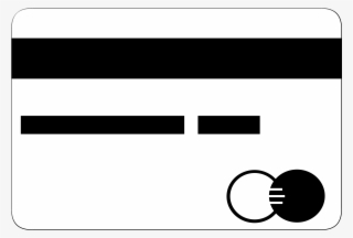 Credit Card In Black And White Color Png Image #8365189