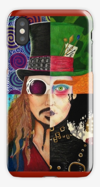 Johnny Depp Character Collage Iphone X Snap Case - Johnny Depp Character Painting #8365601