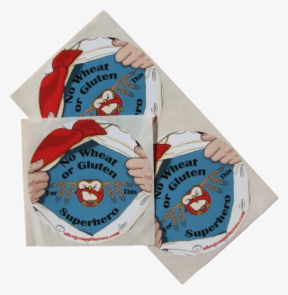 Wheat/gluten Allergy Superhero Boy Sticker - Shark #8365629