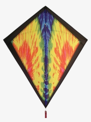 Image Of Tie Dye Diamond Kite - Modern Art #8366110