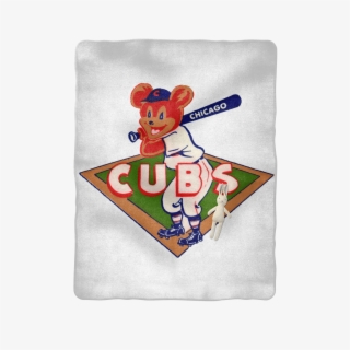 1950's Chicago Cubs ﻿sublimation Baby Blanket - Cartoon #8366891