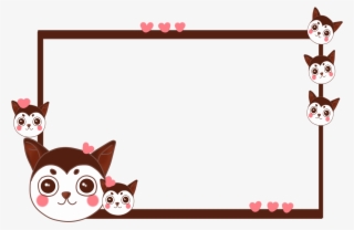 Border Cartoon Q Version Dog Png And Psd - Cartoon #8367217