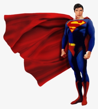 Blue Superhero Cape Clip Art - Superman With A Mask #8367823