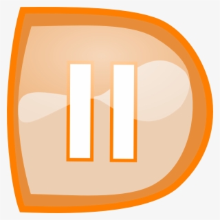 Orange Pause Button Clip Art At Clker #8368834