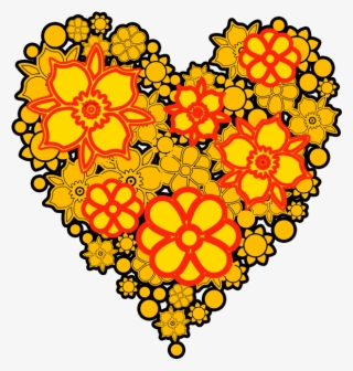 Flower Heart Png Transparent - Heart #8369787