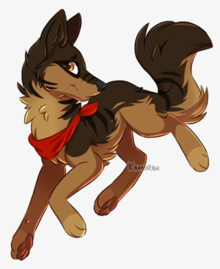 Aveah By Kamirah - Anime German Shepherd Drawing #8370068