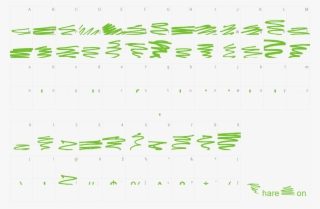 Font Marker Scribbles Preview - Number #8370466