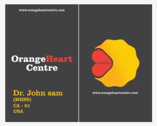 Orange Heart Centre - Graphic Design #8370619