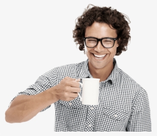 Smile1 - Person Drinking Coffee Transparent #8371370