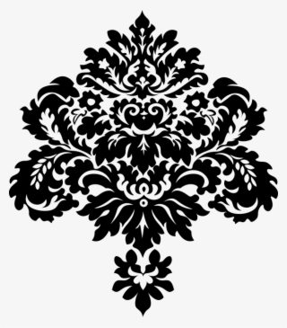 Damask, Classic, Vintage, Decorative, Floral, Flourish - Vintage Damask Png #8371631