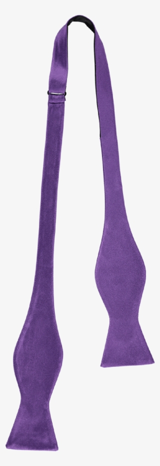 Bow Tie Self Tie Purple - Wool #8371748