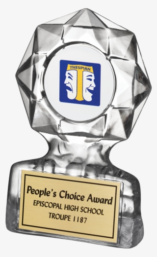 Acrylic Award With Simulated Crystal Look Features - Trophy #8373175