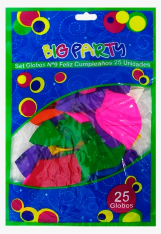 Globo Nº9 "feliz Cumpleaños" Surtidos 25 Unidades Big - Child Art #8373690
