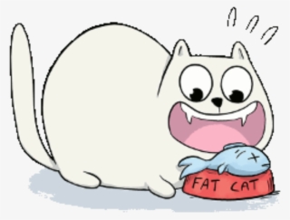 Fatcat Eating - Cartoon #8374584