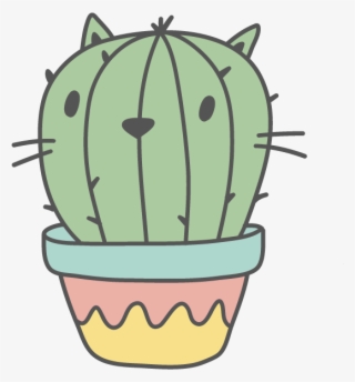 Fat Cat Cactus - Cat Cactus Drawing #8375004