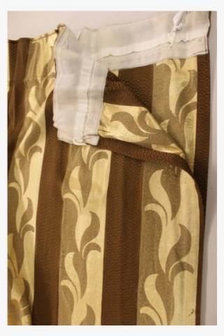 Brown Striped Pattern Curtain X1 Single -various Sizes - Pattern #8376520