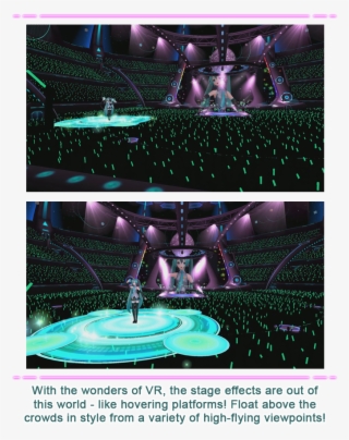 Want To Sit Back And Take In The Concert From Afar - Hatsune Miku Vr Future Live Stage #8378023