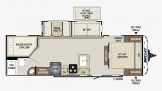 2019 Bullet 273bhs Floor Plan Img - Bullet 308bhs Travel Trailer #8378363