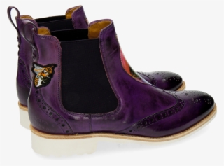 Ankle Boots Amelie 44 Purple Flame Peacock Bee - Chelsea Boot #8378403