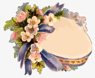 Graduation Clipart Vintage - Vintage Flowers Free Clipart #8378928