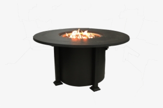 This 48" Round Cast Aluminum Fire Table Stands - Flame #8379153