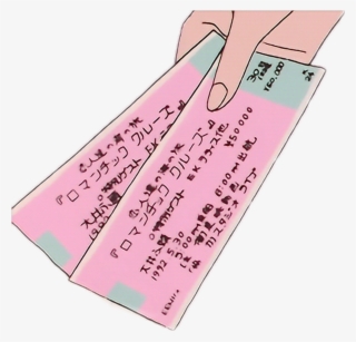 Tikets Stickers Etiquetas Pink Rosa Rosado Verde Green - Pink Aesthetic Anime #8379552