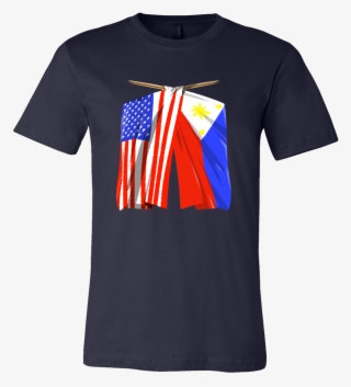 Philippines Flag T Shirt Filipino American Flag Tee - Never Underestimate An Old Man Marines #8380901