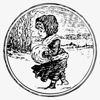 This Free Icons Png Design Of Sad Girl In The Snow #8381747