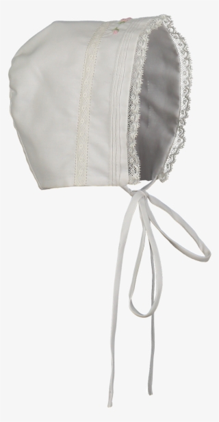 Girls Floral Bullion & Lace Bonnet - Satin #8382548