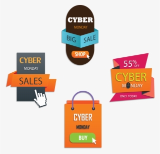 Cyber Sale Web Banner - Label #8382774