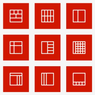 Layouts Outline Icon In Style Flat Square White On - Helmholtz Machine #8382838